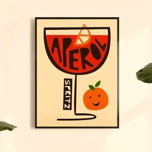 Canvas Poster - “Aperol Spritz” Unframed Poster - 8x11 In - Cocktails